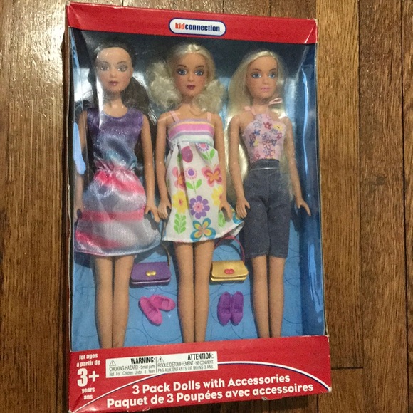 3 pack dolls with accessories - Picture 1 of 2